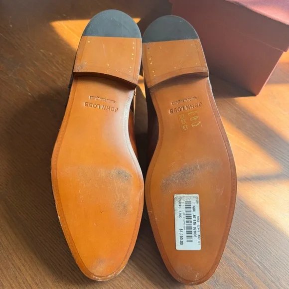 John Lobb Taunton Cap Toe Leather Oxfords - Picture 5 of 9